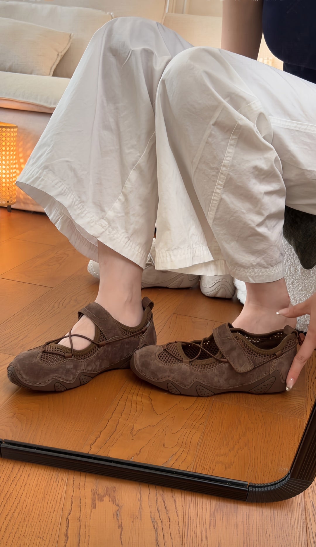 Damen Komfortable Freizeitschuhe mit atmungsaktivem Obermaterial und verspieltem Design R&B