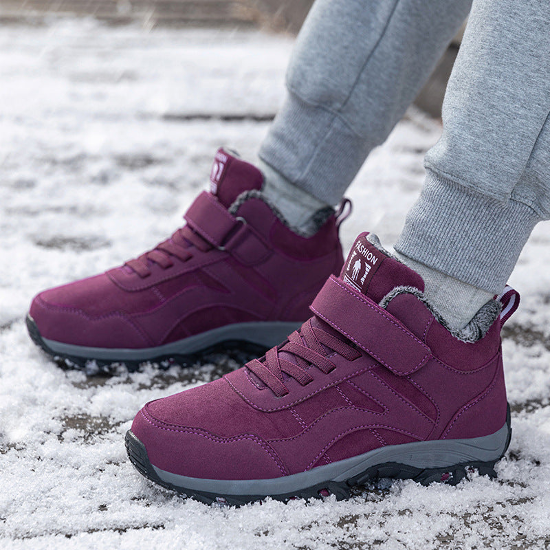 Damen isolierte Wanderschuhe mit rutschfester Sohle und praktischer Klettverschlusslösung R&B