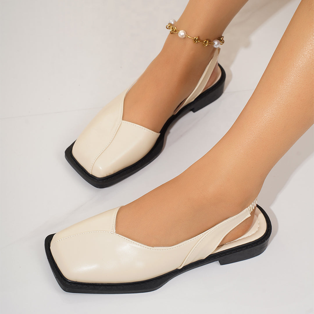 Damen modische Ballerinas mit eleganter spitz zulaufender Silhouette R&B