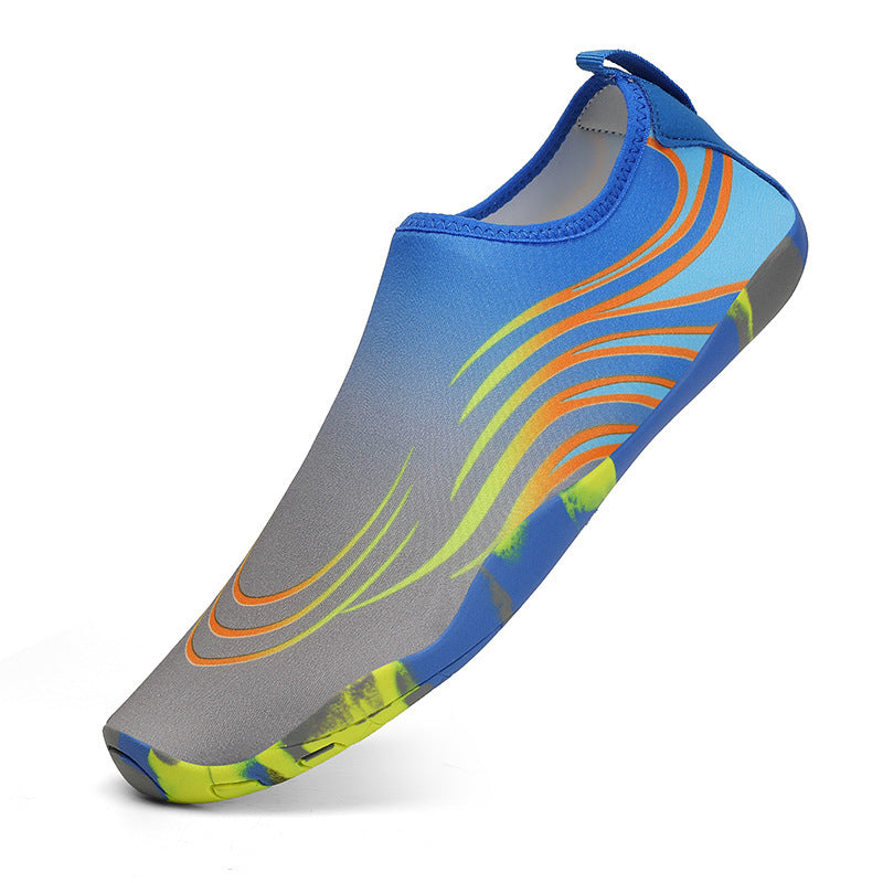 Damen flexible Aquaschuhe mit rutschfester Sohle und elastischem Schnürsystem R&B