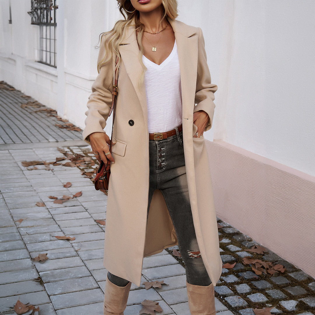 Damen Elegante und zeitlose Übergröße Mantel R&B