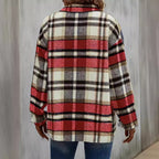 Damen lässige Karomuster Hemdjacke R&B