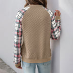 Damen sportlicher Sweatshirt mit Reißverschluss R&B