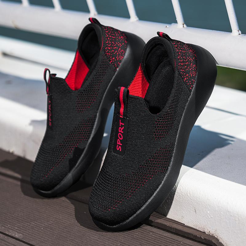 Damen Einfache und atmungsaktive Slip-On Sneakers R&B