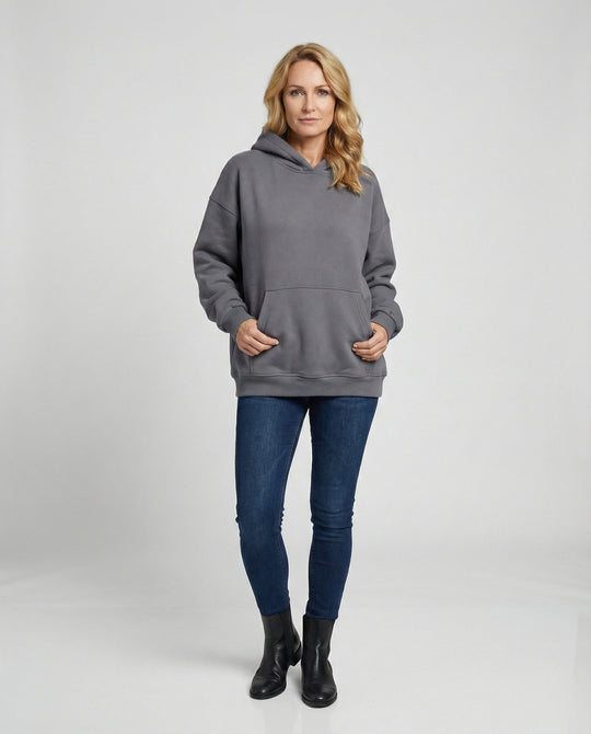 Damen Hoodie oversized Freizeit