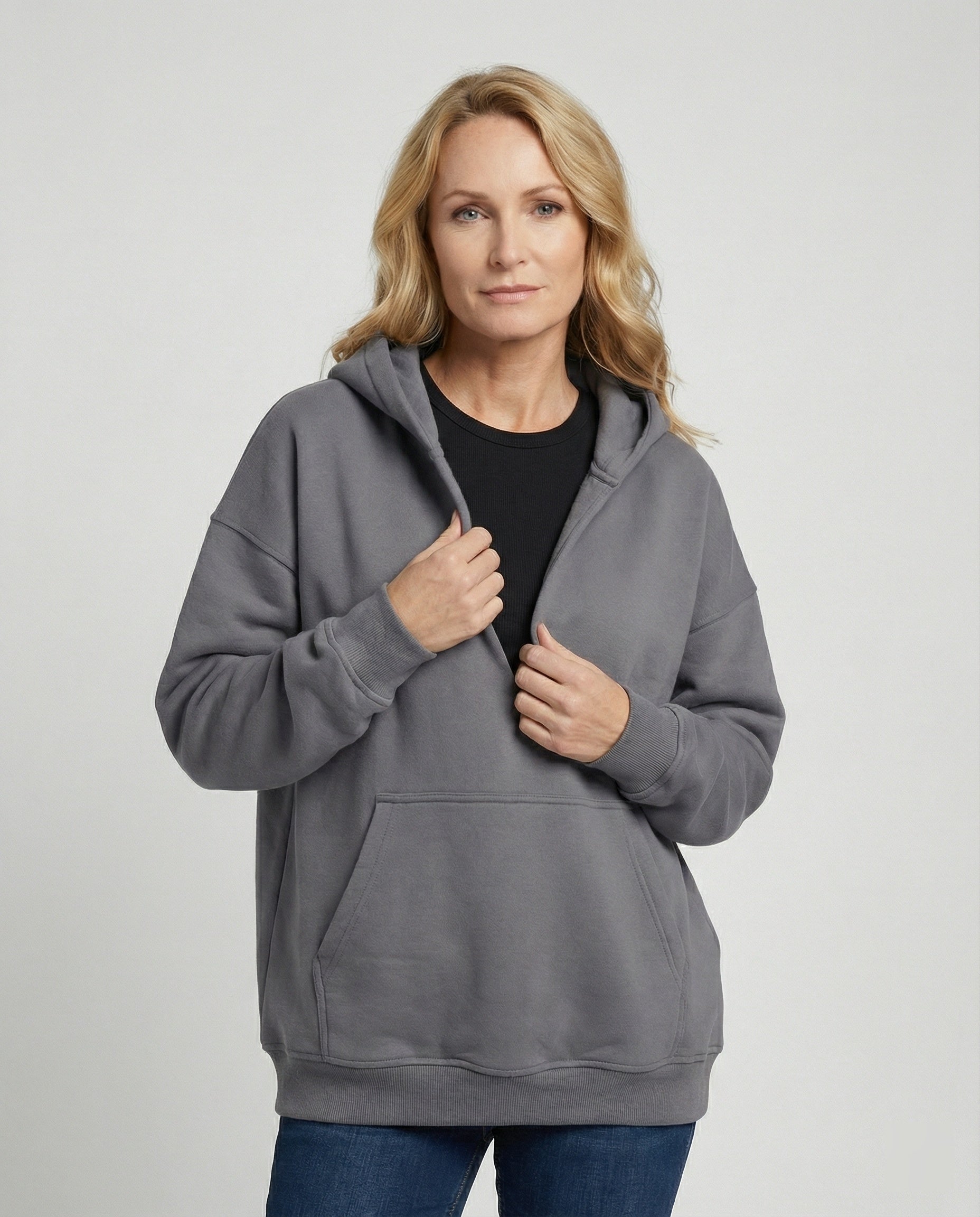 Damen Hoodie oversized Freizeit