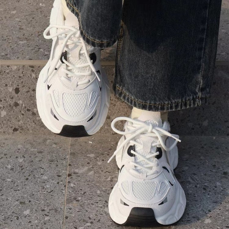 Damen Sportliche Performance-Sneaker mit atmungsaktiven Mesh-Einsätzen R&B