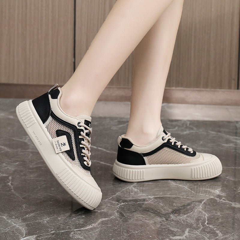 Damen modische Sneakers mit atmungsaktiver Mesh-Oberfläche und dämpfender Sohle R&B