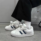 Damen modische Sneakers mit flacher Sohle und atmungsaktive Oberfläche