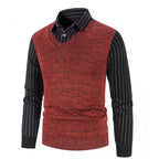 Herren eleganter V-Ausschnitt Pullover R&B