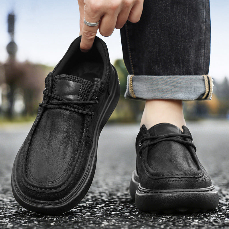 Herren Elegante Mokassinschuhe mit elastischem Einschlupfdesign R&B