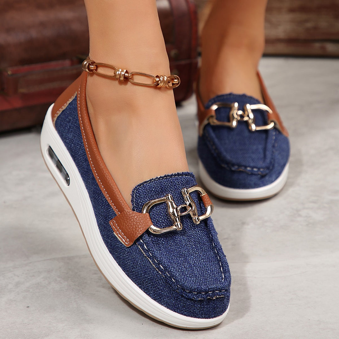 Damen Slip-On Sneaker mit modischem Metallakzent R&B