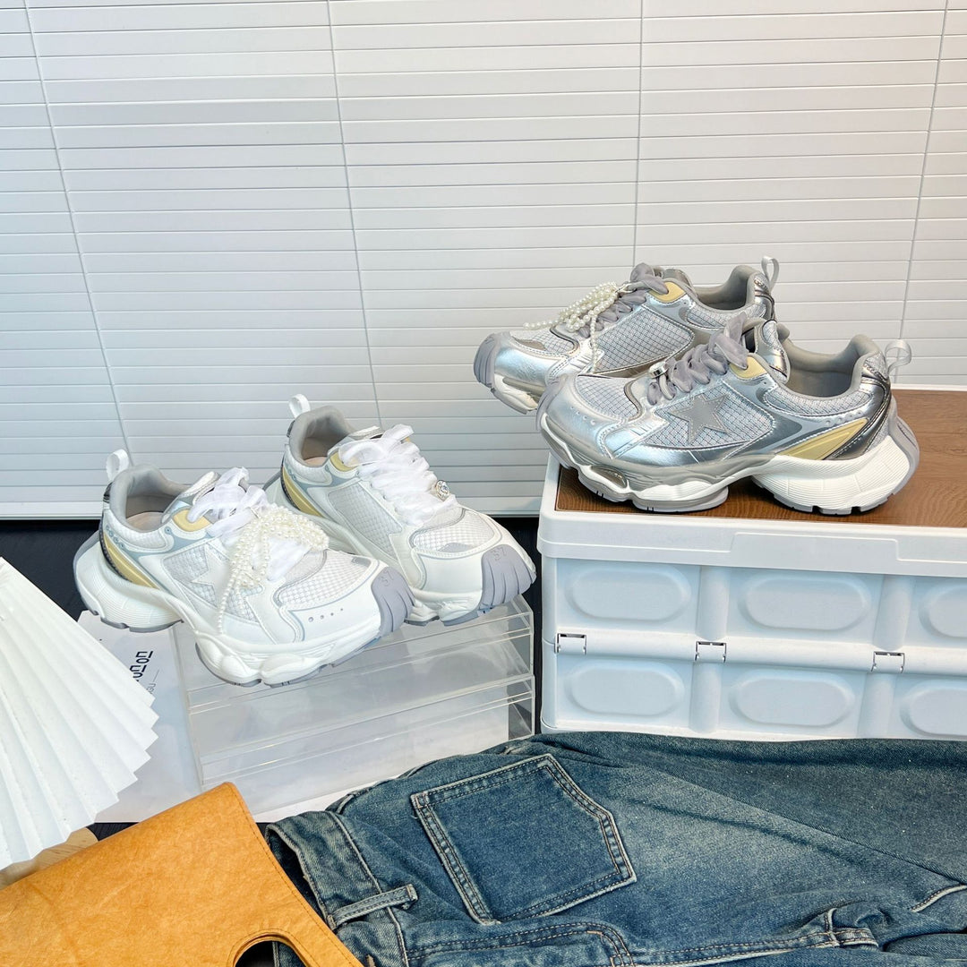 Damen Sportliche Sneakers mit atmungsaktivem Mesh und innovativem Dämpfungssystem R&B