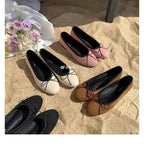 Damen Ballerina-Schuhe mit verspieltem Schleifendetail und bequemer Innensohle