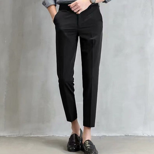 Herren klassische Chino-Hose mit eleganter Passform und subtilen Details R&B