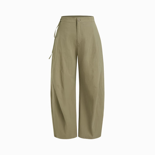Damen lässige Culotte-Hose mit elastischem Bund und praktischen Seitentaschen R&B