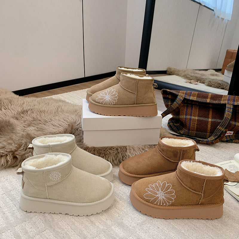 Damen bequeme Winterboots mit ergonomischem Innenfutter und rutschfester Sohle R&B