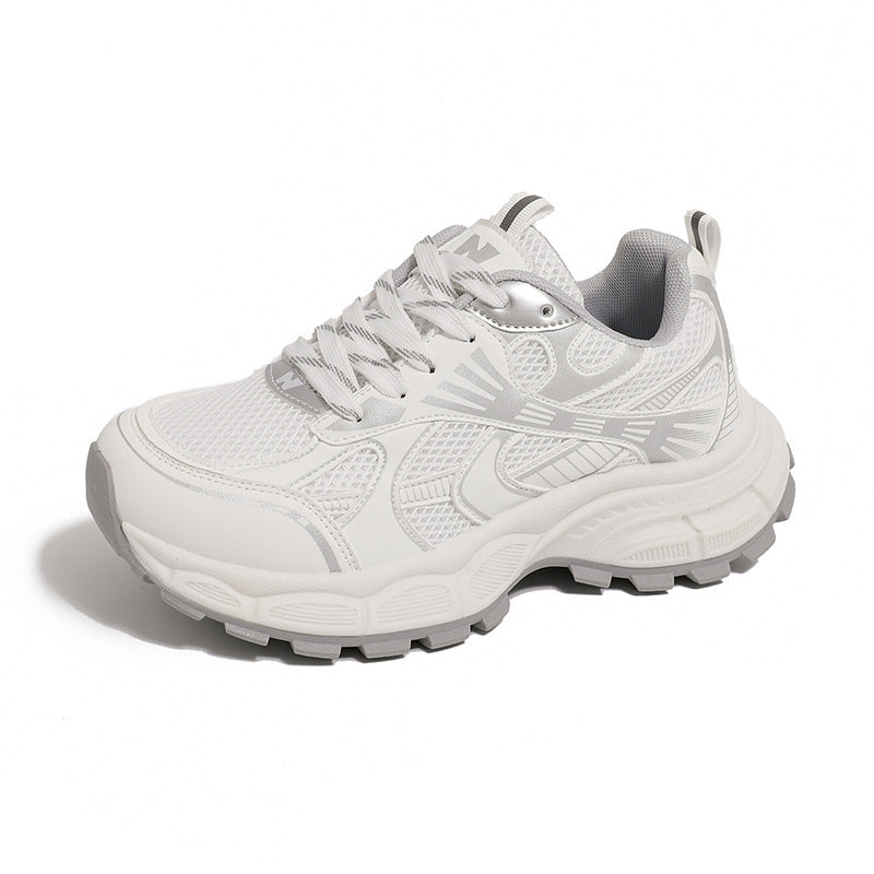 Damen Sportliche Lauf Sneakers mit atmungsaktiver Netzstruktur und dämpfender Sohle R&B
