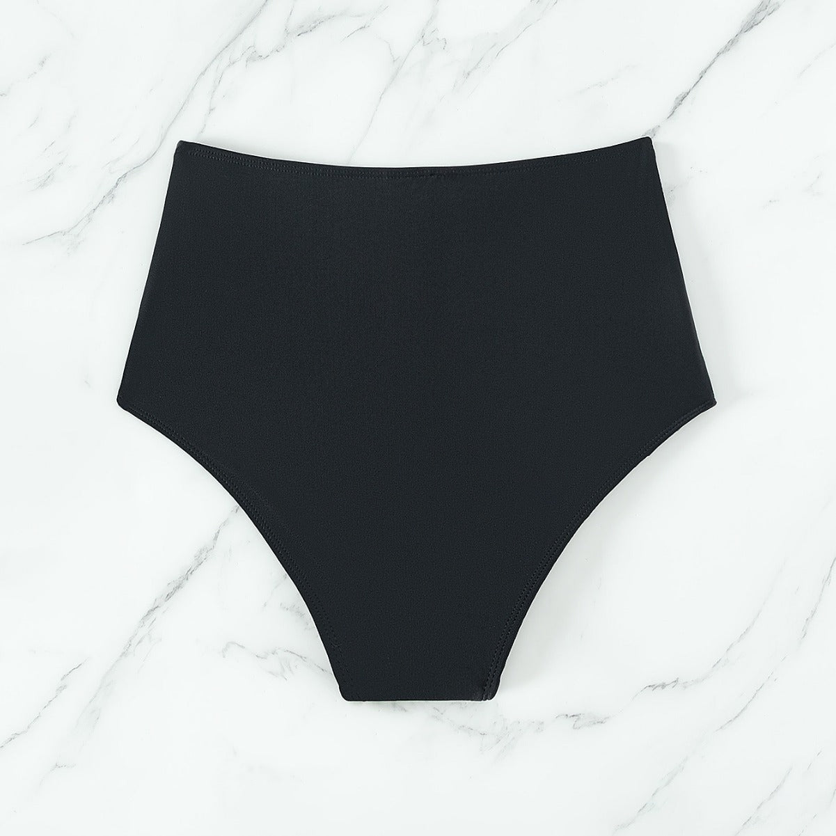 Damen Hochtaillierte Bikini-Hose mit figurformender Raffung R&B