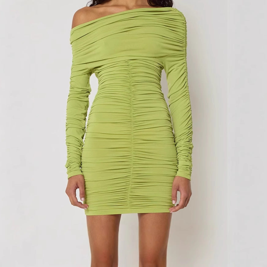 Damen Figurbetontes Minikleid mit Raffungen R&B