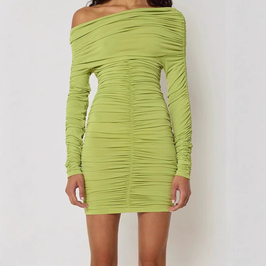 Damen Figurbetontes Minikleid mit Raffungen R&B