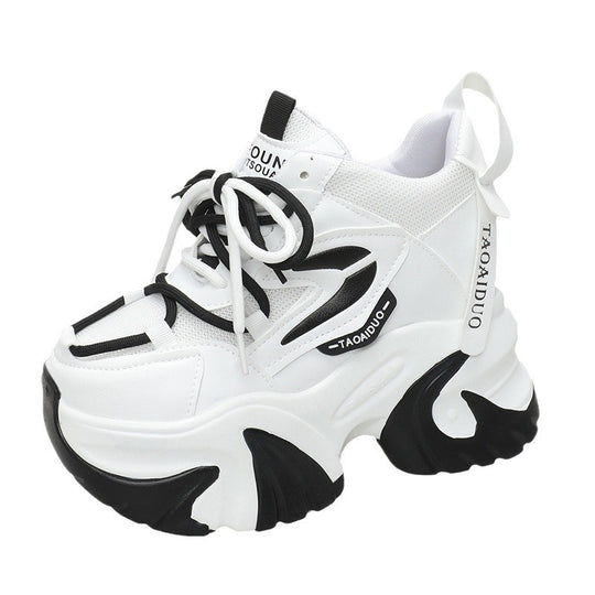 Damen nan klobige Plateau-Sneaker mit skulpturaler Profilsohle R&B