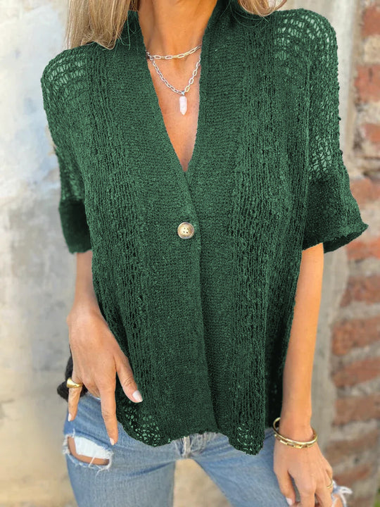 Damen lässige Strickbluse R&B