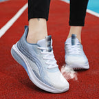 Damen Lauf-Sneaker mit atmungsaktiver Obermaterialstruktur und dämpfender Sohle R&B