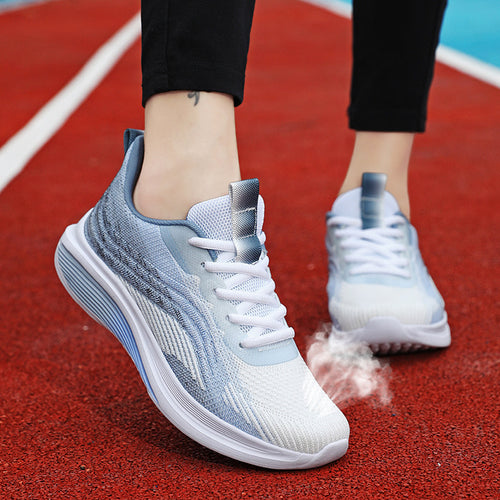 Damen Lauf-Sneaker mit atmungsaktiver Obermaterialstruktur und dämpfender Sohle R&B