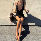 Damen Strandskleid mit alternativem Halter-Design und schmeichelnder Drapierung R&B