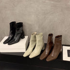 Damen Stiefeletten mit elegantem Blockabsatz und spitzem Schnitt R&B