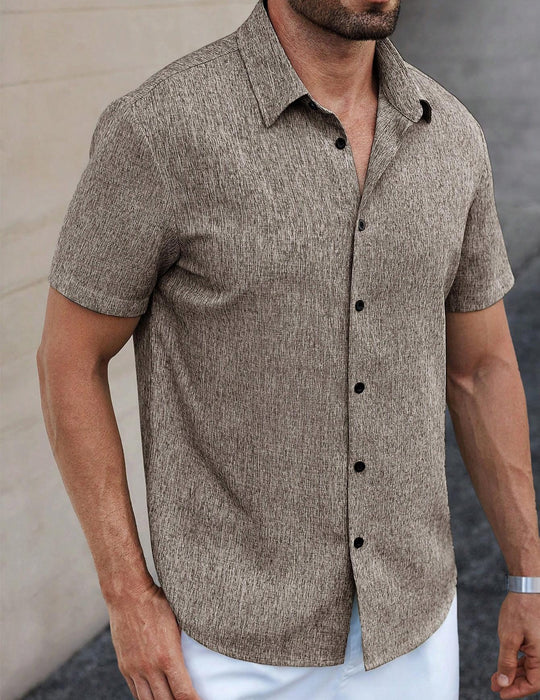 Herren Kurzarmhemd R&B