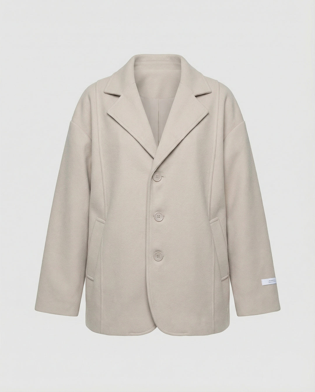 Damen weiße strickjacke weit geschnittener Strickcardigan mit Knopfleiste und Eingriffstaschen R&B