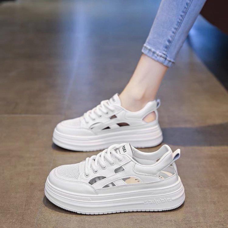 Damen Plattform-Sneaker mit atmungsaktivem Obermaterial und trendiger Sohlentechnologie R&B