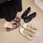 Damen Elegante Mary Jane Schuhe mit modischem Schnallen-Detail