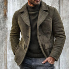 Herren modisch strukturierte Jacke mit praktischen Taschen