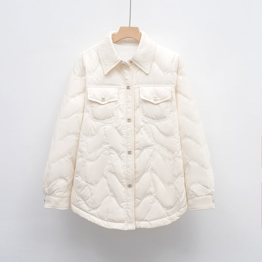 Damen gesteppte Outdoor-Jacke mit Taschen und bequemer Passform R&B
