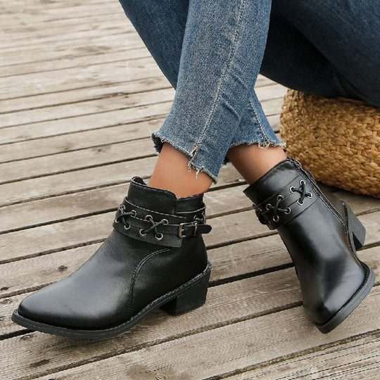 Vintage Spitzenschuh Stiefel R&B