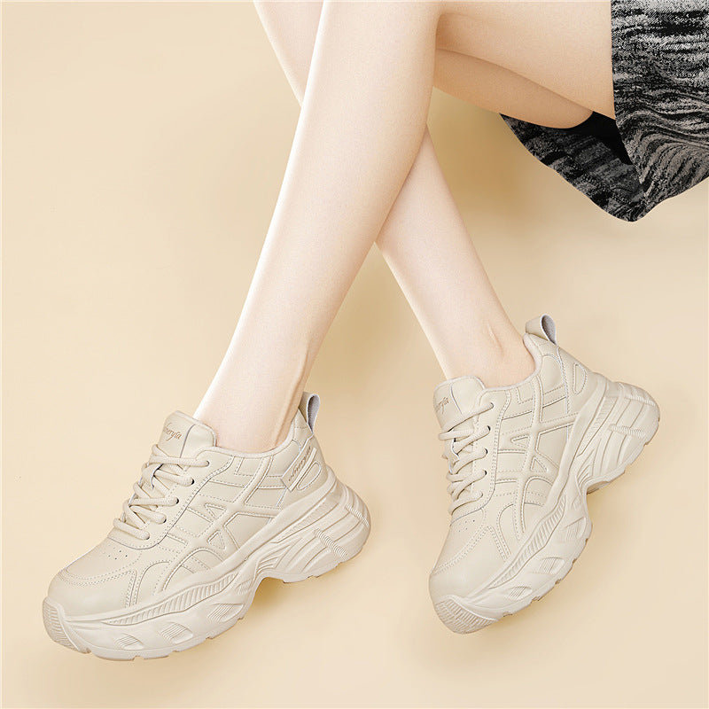 Damen Sportliche Chunky Sneakers mit gepolsterter Sohle und atmungsaktivem Obermaterial R&B