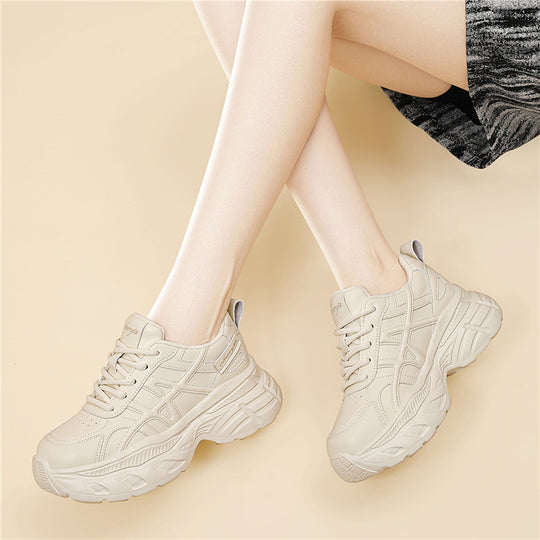 Damen Sportliche Chunky Sneakers mit gepolsterter Sohle und atmungsaktivem Obermaterial R&B