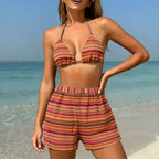 Damen Bikini-Set mit verspielten Schnürdetails R&B