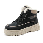 Damen Winterliche High-Top Stiefel mit kuscheligem Innenfutter und robuster Profilsohle R&B