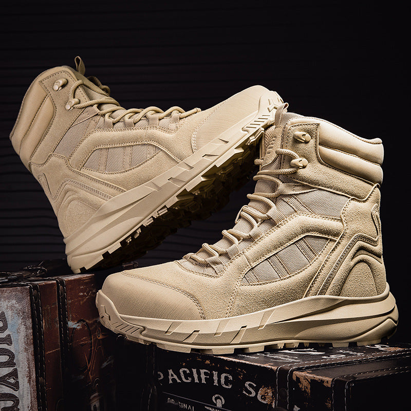 Herren Hohe Outdoor-Wanderschuhe mit rutschfester Sohle und atmungsaktivem Obermaterial