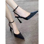 Damen elegante Slingback Pumps mit hohem Absatz R&B