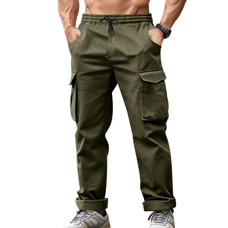 Herren Cargo-Hose mit praktischen Seitentaschen und elastischem Bund R&B