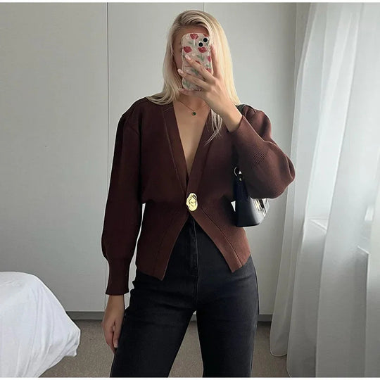 Damen Mode-Strickjacke R&B