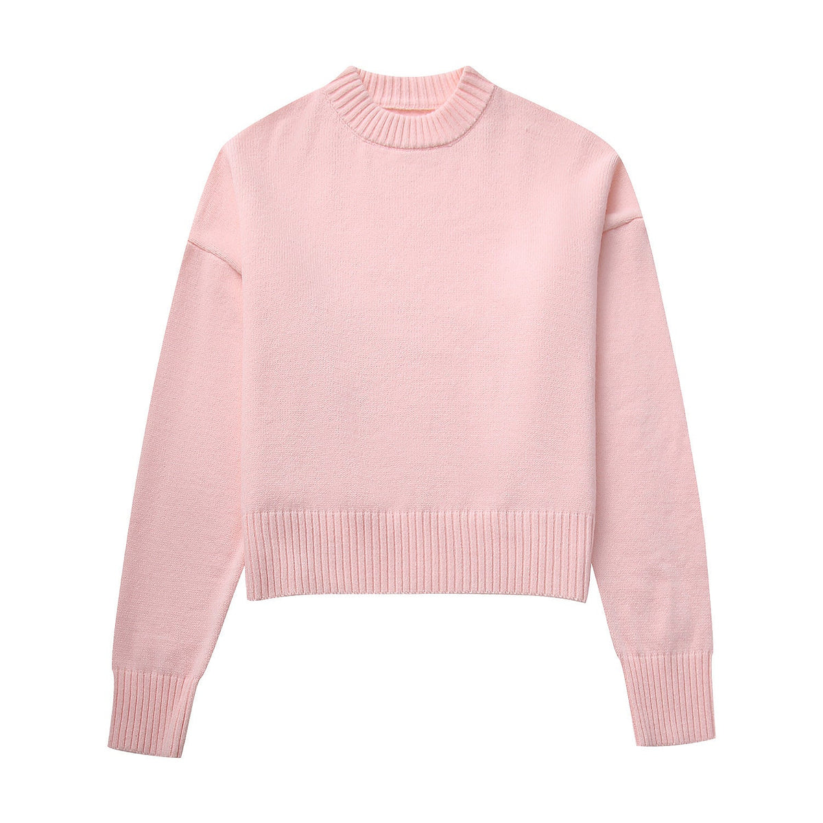 Damen lässiger Oversized Pullover aus hochwertiger Baumwolle R&B