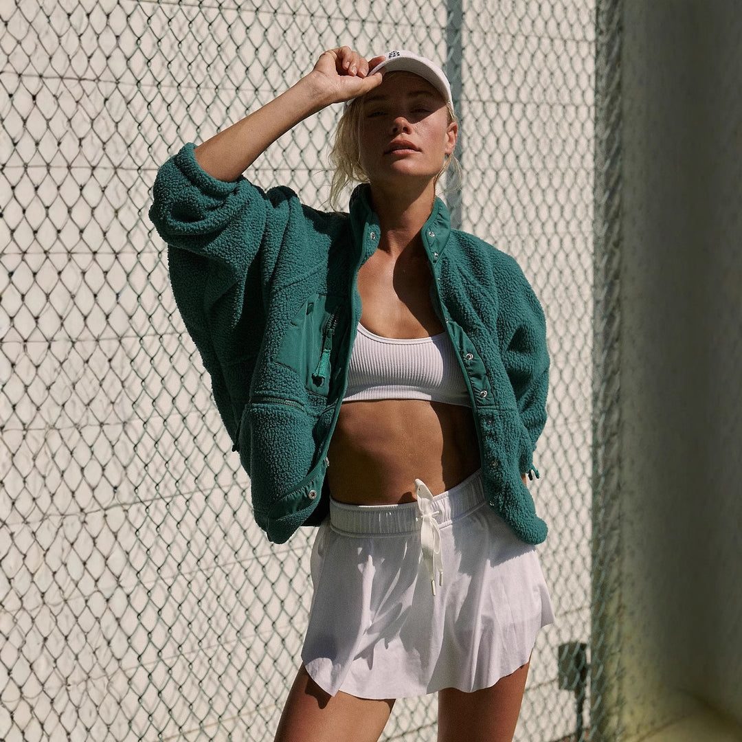 Damen elegante und gemütliche Fleecejacke Heidi-Mode