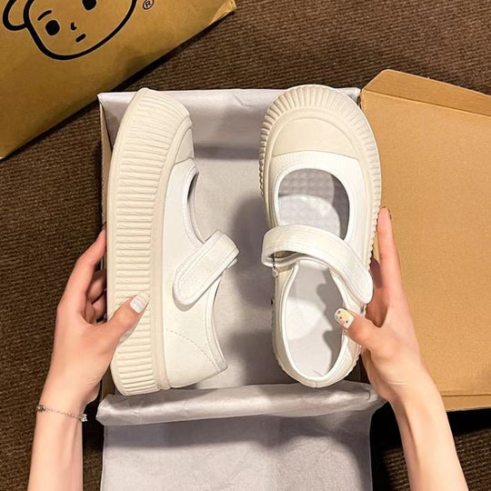 Damen Sneakers mit verstellbarem Riemen und dämpfender Laufsohle R&B