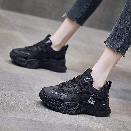 Damen nan klobige Sportsneaker mit extrahoher Profilsohle und atmungsaktivem Netzfutter R&B